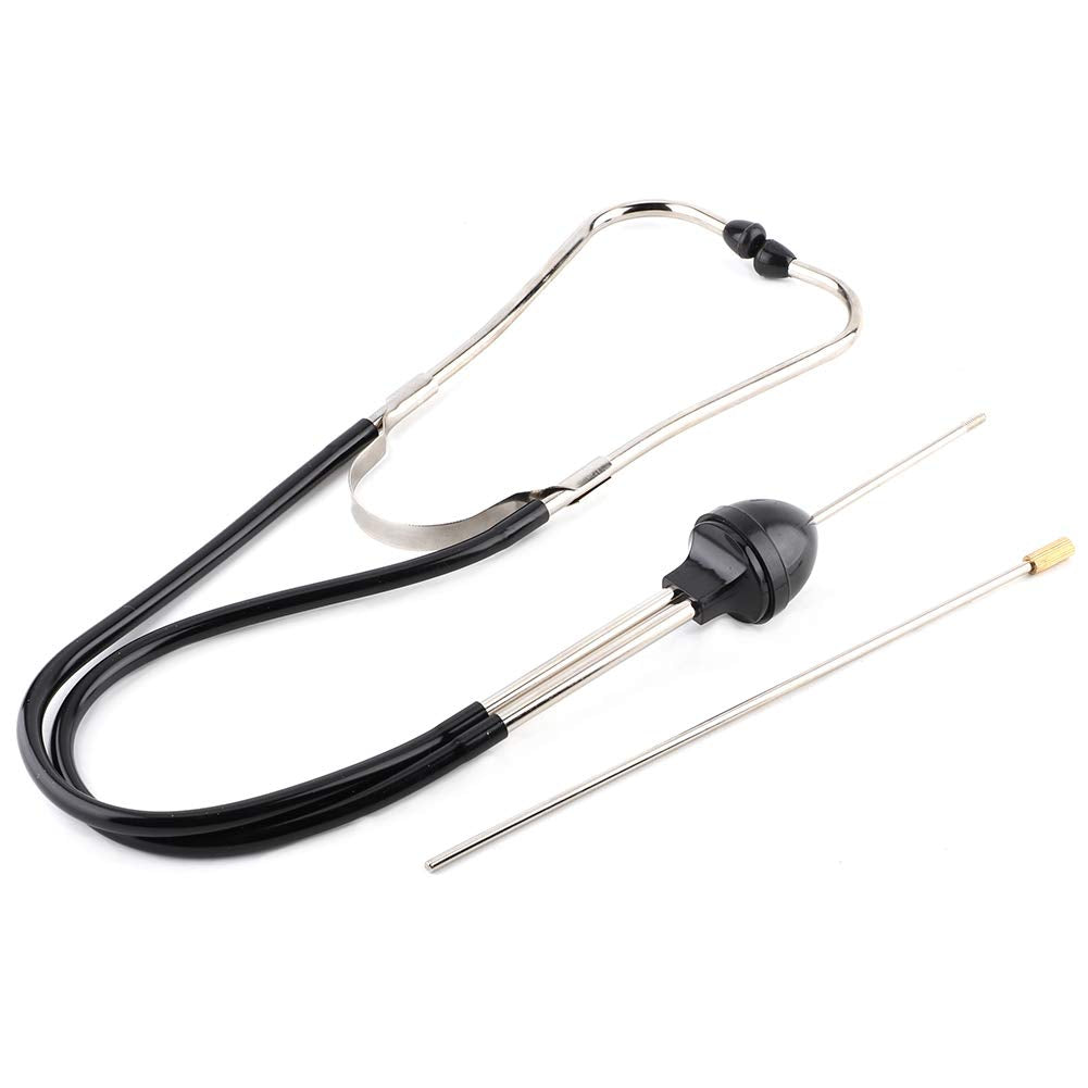 Engine Stethoscope, Stainless Steel Automotive Mechanics Stethoscope Professional Car Engine Diagnostic Sensitive Hearing Tool for Car Jeep Bus and Other Vehicles