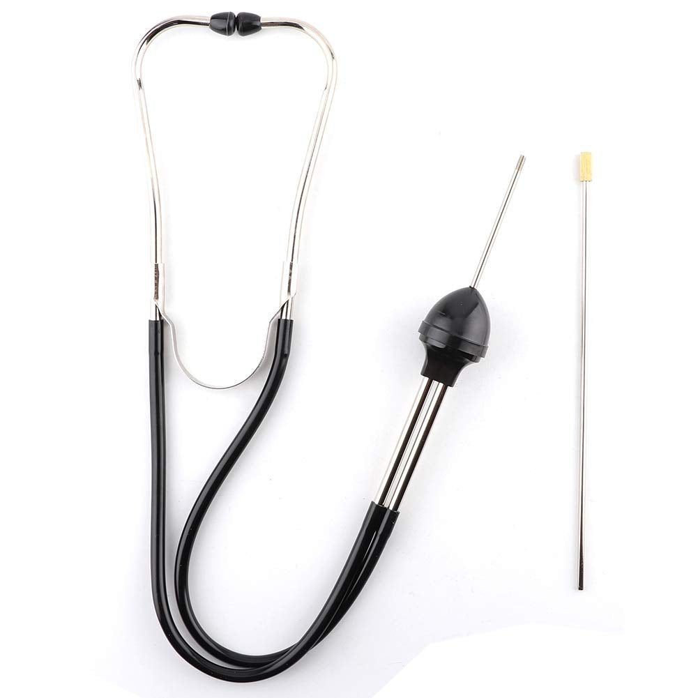 Engine Stethoscope, Stainless Steel Automotive Mechanics Stethoscope Professional Car Engine Diagnostic Sensitive Hearing Tool for Car Jeep Bus and Other Vehicles