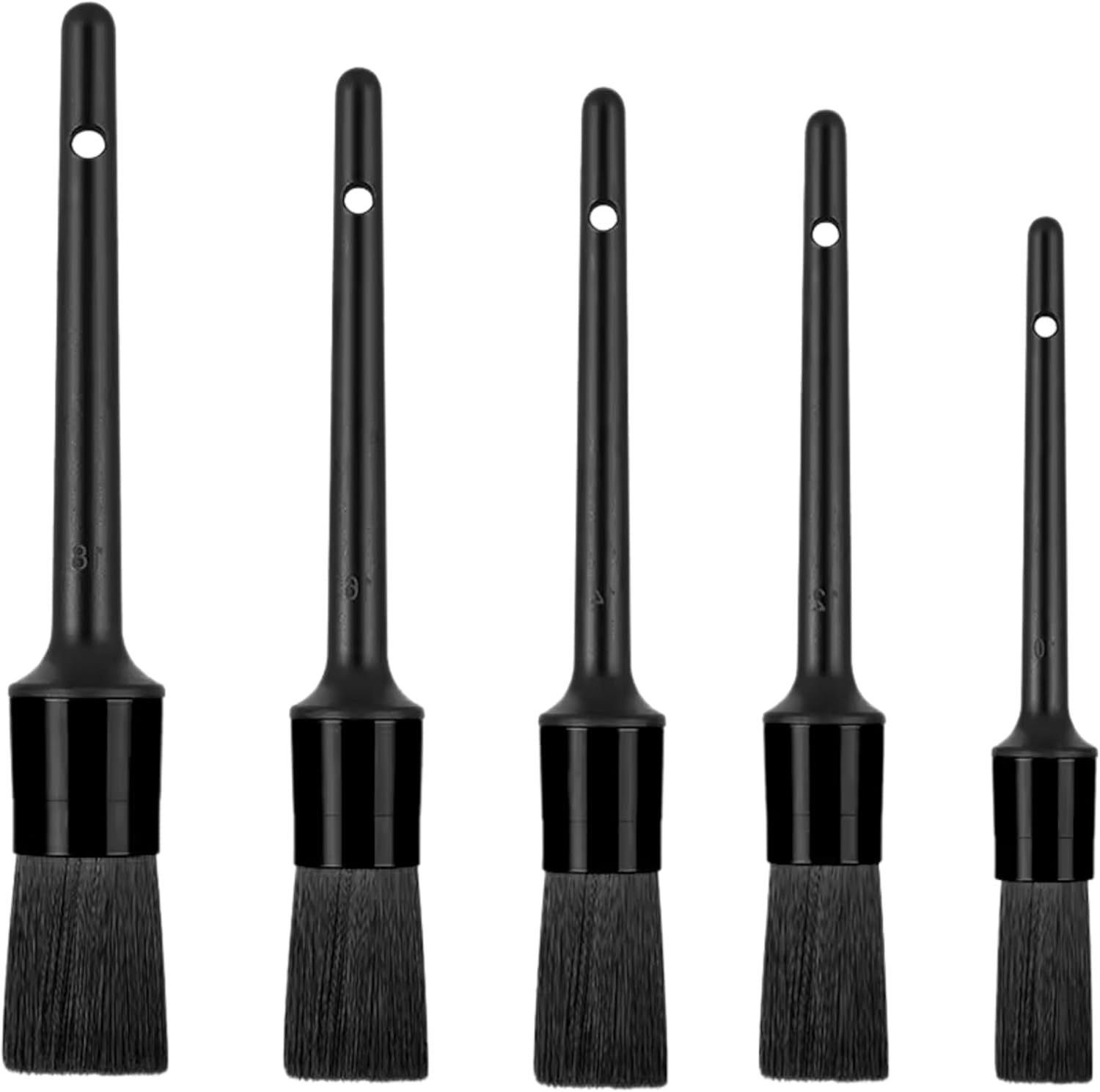 Pro Detailing Brush Set 5 Pack Car Cleaning Kit, Soft Detailing Brushes for Interior & Exterior, Wheel Brush, Car Interior Cleaner, Dashboard Cleaner, Car Detailing Tools & Accessories
