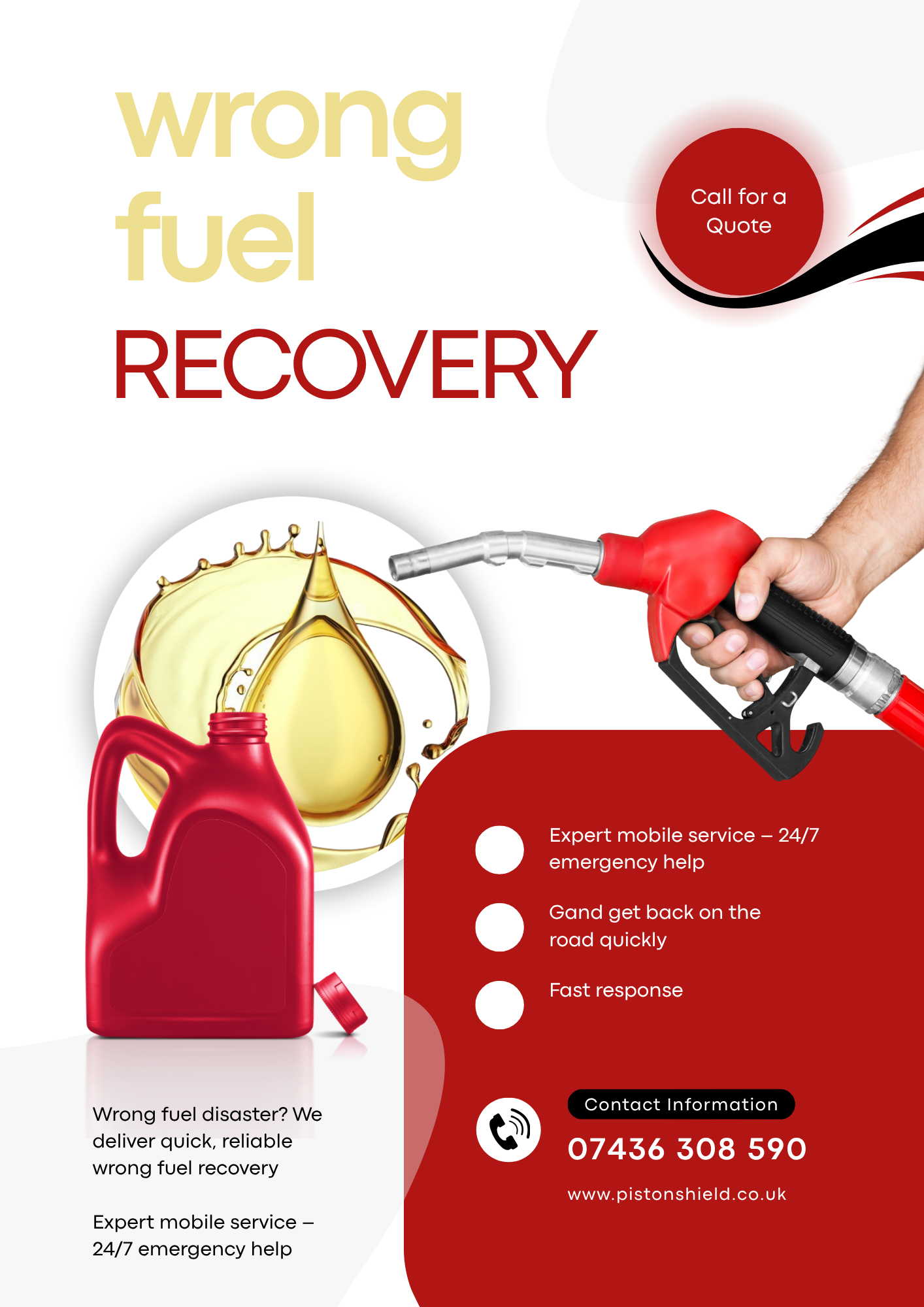 Wrong Fuel Recovery