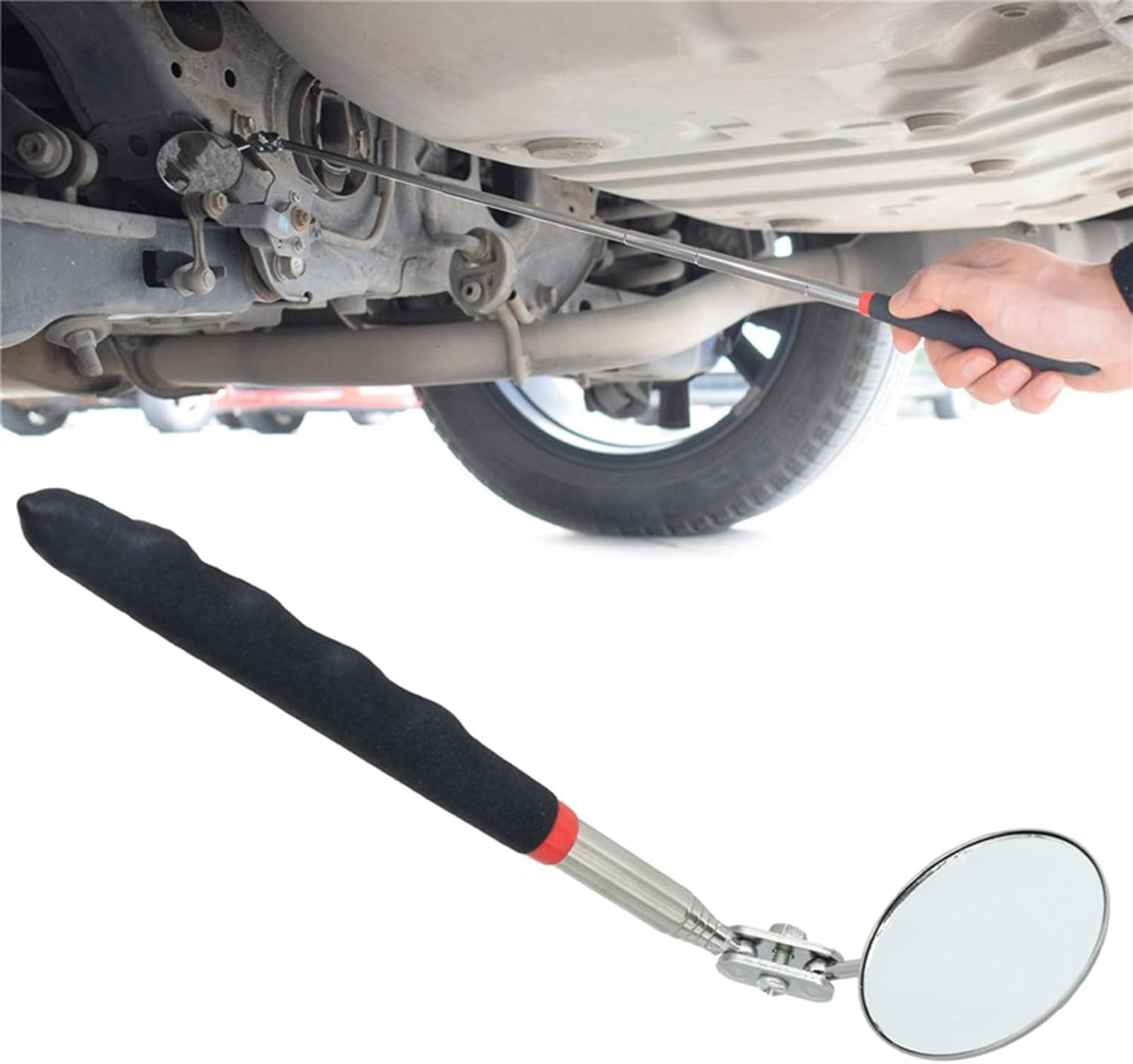 Convenient 360 Degree Rotating Inspection Tool Folding Versatile Extendable Tool for Inspections Repair